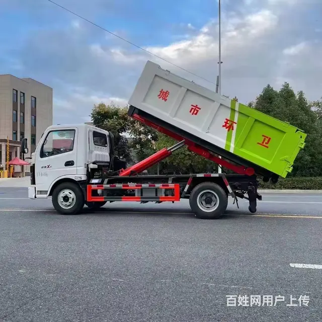 奥驰蓝牌二手勾臂垃圾车多少钱 - 图片 5
