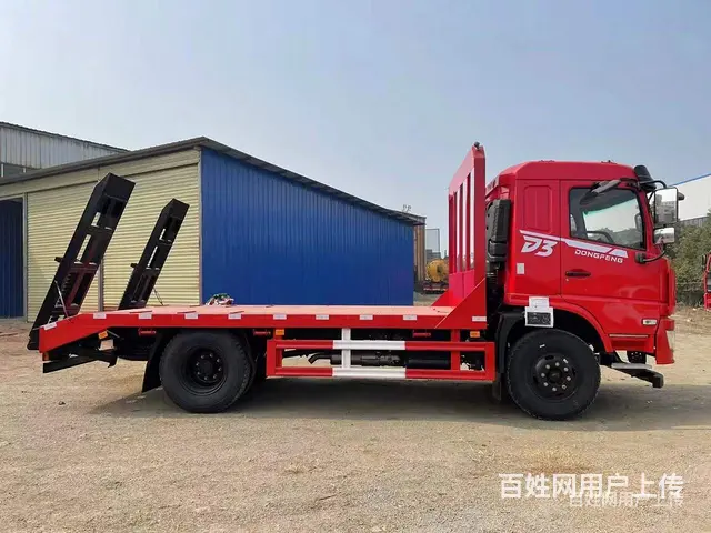 东风新款钩机平板车 厂家报价 - 图片 8