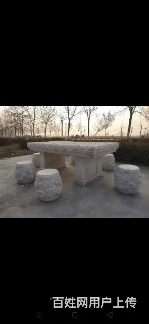 汉白玉石桌 - 图片 4