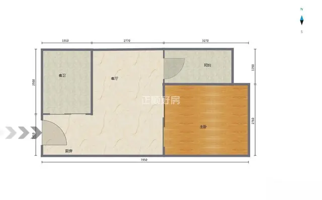 新香洲海悦云天市区高档公寓，拎包入住 - 图片 9