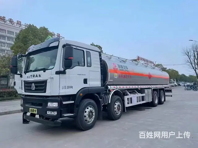 百色国六20吨重汽汕德卡前四后八铝合金运油车包上户 - 图片 5