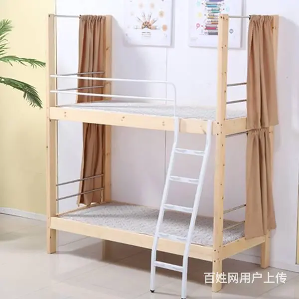 员工宿舍成人高低双层铁架床上下铺铁床 - 图片 2
