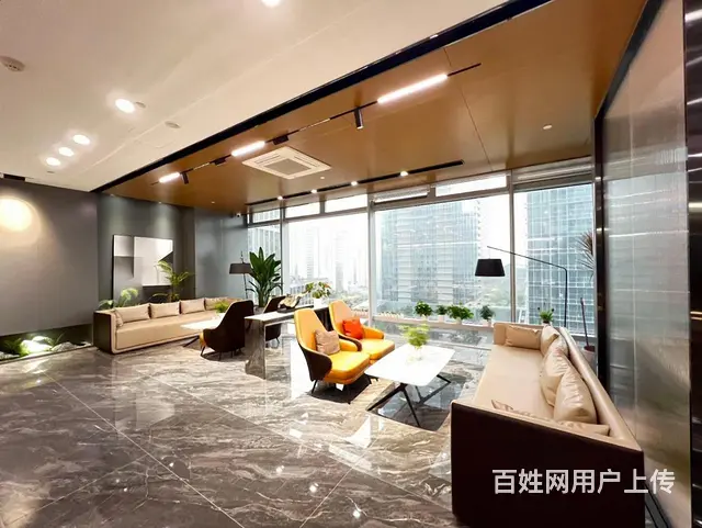 深蓝国际，一线江景，采光通透，精装拎包，接待大气，条件好谈！ - 图片 2