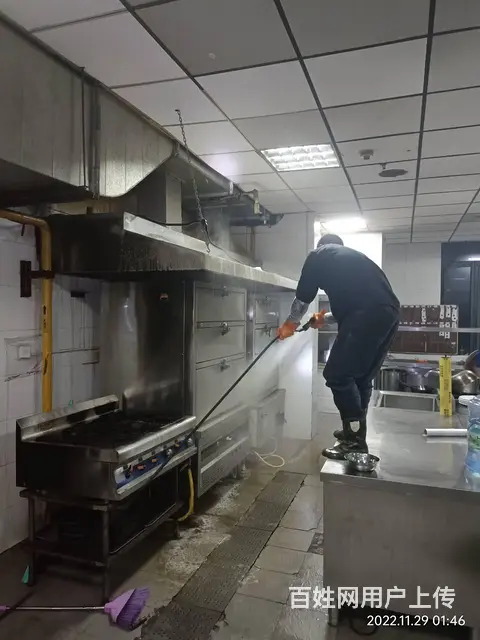 昆山工厂食堂油烟机净化器清洗风机清洗 - 图片 2