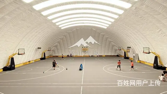 气膜建筑造价 充气膜篮球馆 室内体育馆气膜结构 - 图片 2