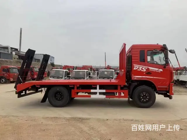 二手新车东风拉135挖机 单桥平板拖车 拖板车 - 图片 4