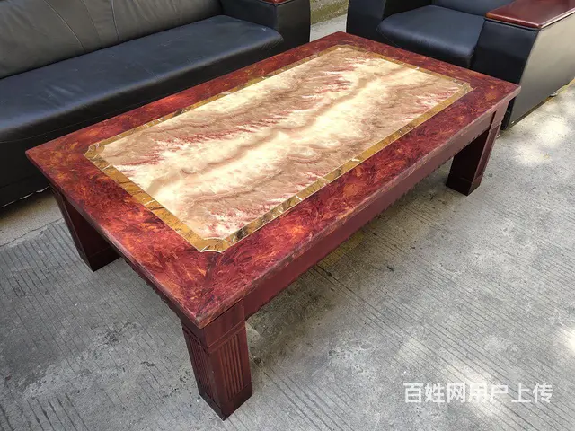 昆山高档办公沙发3+1+1+茶几，完好 - 图片 2