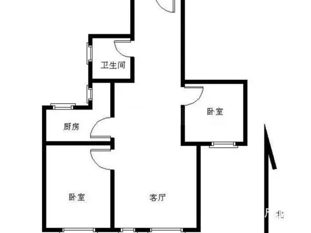 吉大公交站旁 新光御景山 超值 精装2房 舒适整洁 - 图片 12