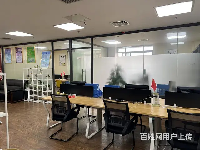 城北 花都艺墅90平办公室 带隔断 带办公家具 - 图片 6