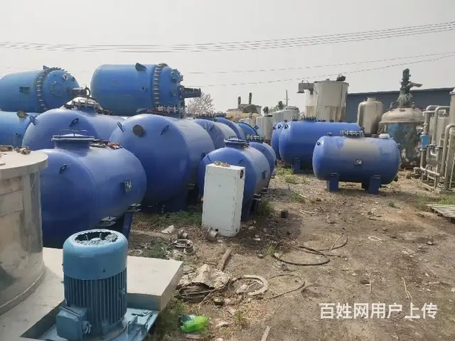 二手反应釜加工,不锈钢外盘管反应釜 - 图片 2
