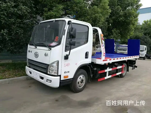 湛江地区解放蓝牌清障车一拖二价格 厂家直销品质保证 - 图片 9