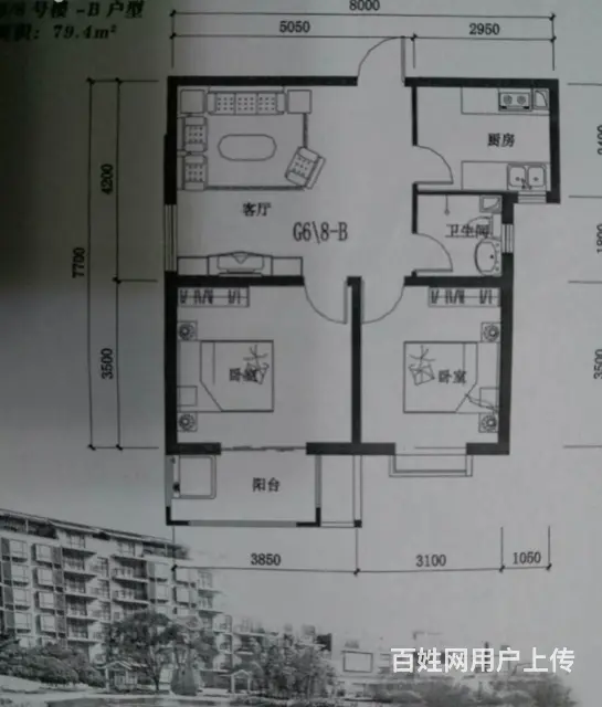新世纪广场西门附近 火车站运通小区 普通住宅 中等装修 - 图片 9