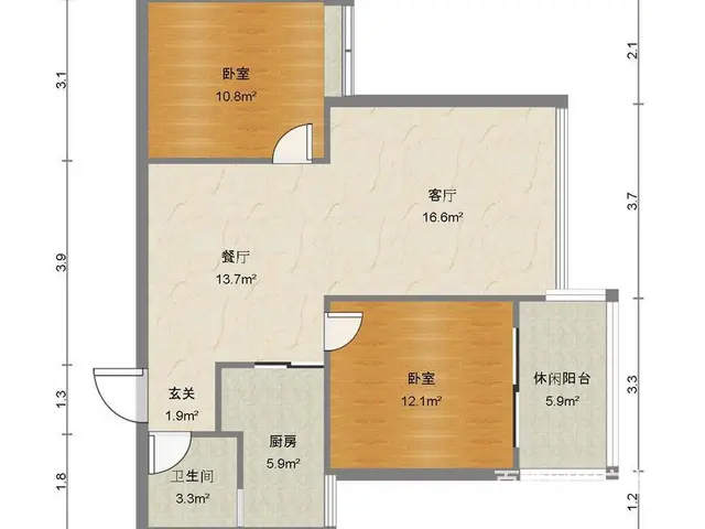 万科金域蓝湾 东向中高层一线海景，一中紫荆校区，拎包入住 - 图片 10