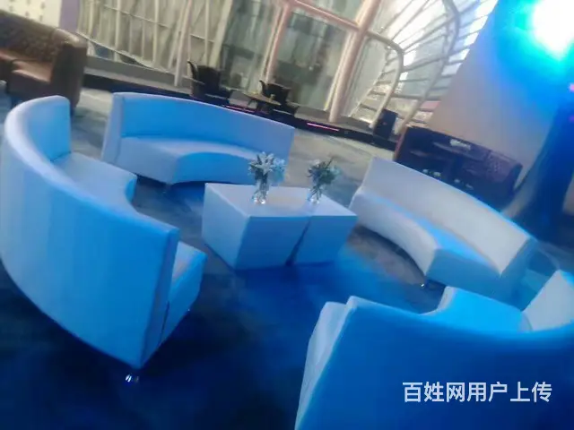 广州圆弧形沙发租赁，皮革方沙发租赁，布艺沙发租赁 - 图片 1