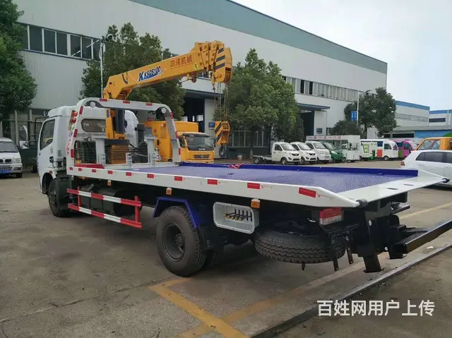 东风一拖二拖吊连体道路救援一拖二带吊清障车拖车价格 - 图片 7