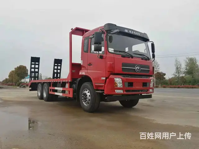 后八轮国六程力挖机平板车 多少钱一台 - 图片 1
