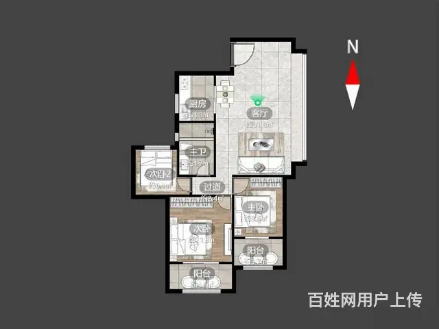 捡漏！龙运天城旁天下锦 空调地暖新风系统 景观房急售 - 图片 9