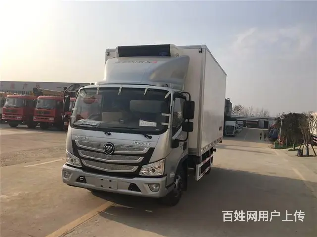 福田蓝牌4.2米厢式 康明斯发动机肉钩车冷藏车 - 图片 11