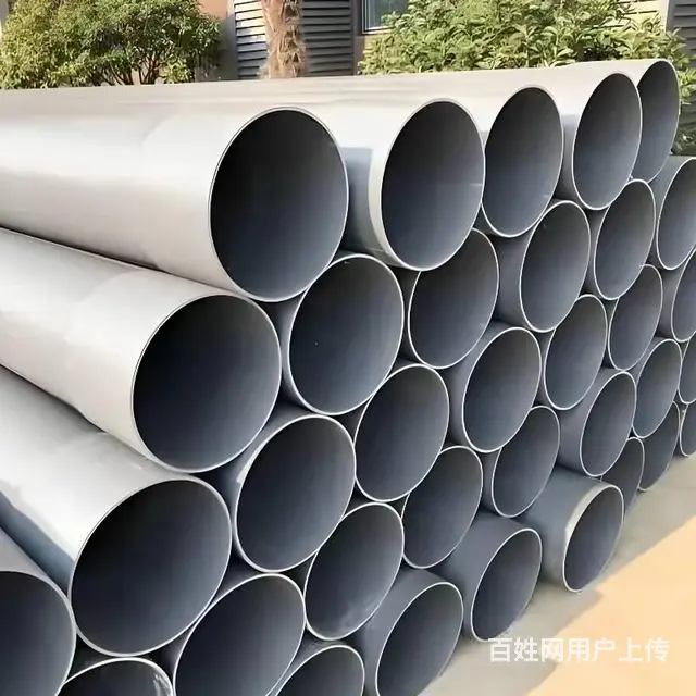 灰色pvc给水管R口胶圈连接农业排水pvc管 - 图片 5