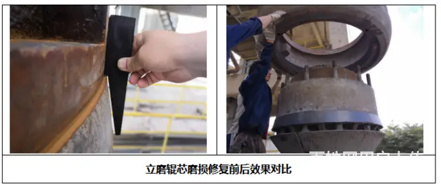 立磨辊芯磨损修复技术 - 图片