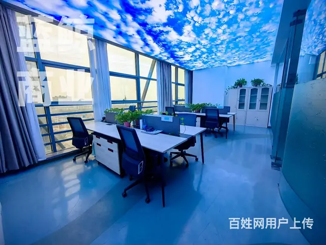 高铁东站旁210平落地窗带办公家具出租 - 图片 1