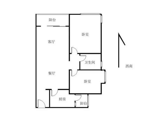 晴朗新地园 2室2厅80.84m?整租 - 图片 7