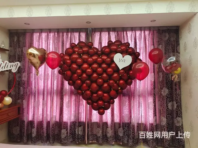 揭阳婚房布置 结婚布置家里 气球布置婚房 - 图片 2