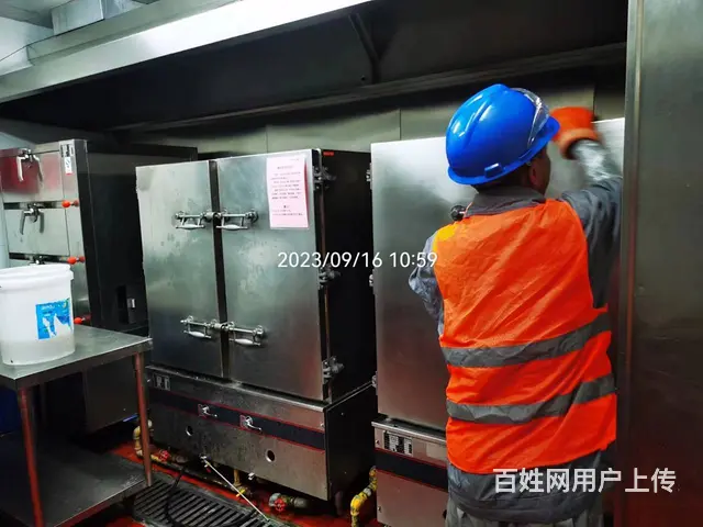 昆山陆家学校厨房排烟设备清洗公司  洁舒资质齐全 - 图片 5