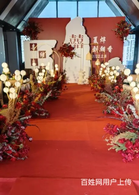 昆明红白撞色主题婚礼 - 图片 3