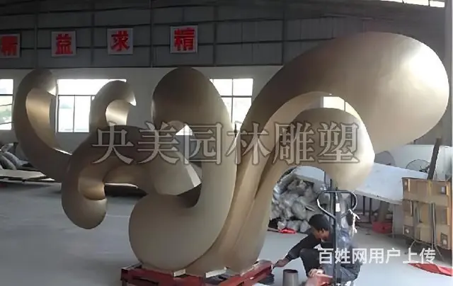 不锈钢浪花雕塑加工,不锈钢浪花雕塑定制厂家 - 图片 2