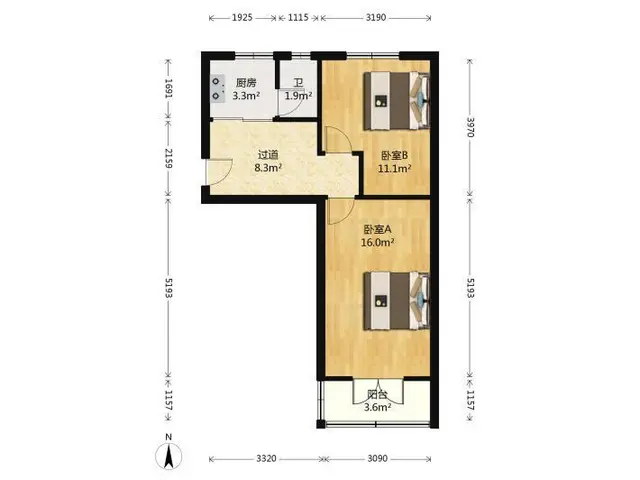 景芳四区小两室一厅新塘地铁口东升市场邵逸夫万象城天虹钱江新城 - 图片 12