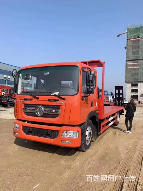 东风D9拉15吨挖掘机平板车135挖机拖车可分期 - 图片 1