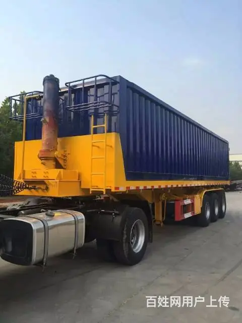 全车定制自卸平板后翻半挂车 专家制造 - 图片 9