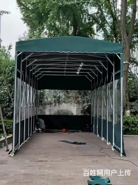 成都商家供应移动推拉雨棚 折叠遮雨帐篷 电动伸缩棚 - 图片 2