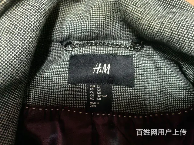 HM男士中长款毛呢大衣 - 图片 3