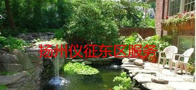瘦漏透叠雅趣假山瀑布小桥流水亭廊花架树木花草 - 图片 4