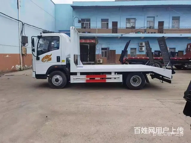 重汽豪曼单桥挖机平板车 拖板车 价格便宜 - 图片 8