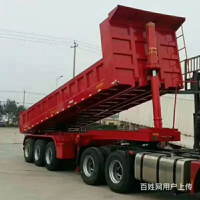 ​8米-11米一体标准后翻半挂车整车车身全车高强板 - 图片 1