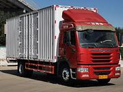 17年12月青岛解放龙VH，单桥集装箱车