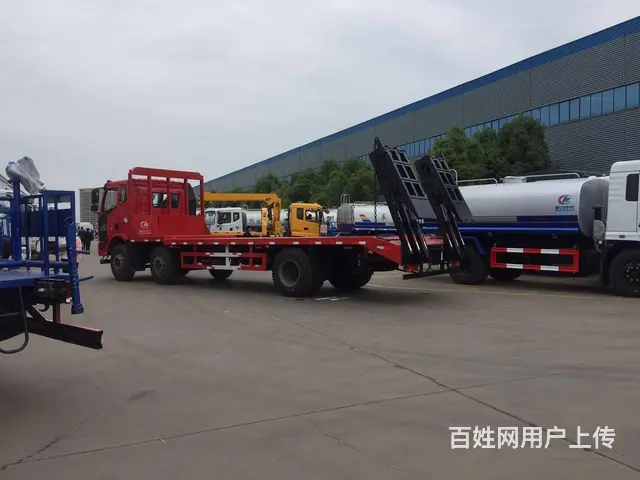 解放小三轴平板车 拖220中型挖机运输车 全国直销 - 图片 5