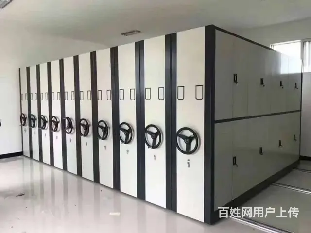 图书馆书柜图书馆书架昆明图书馆钢制双面书架密集柜 - 图片 10