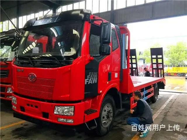小型蓝牌4.2米平板车价格 国五拖车运输车厂家 - 图片 8