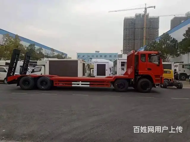 东风前四后八凹型板挖机平板车活动价格先到先得 - 图片 2