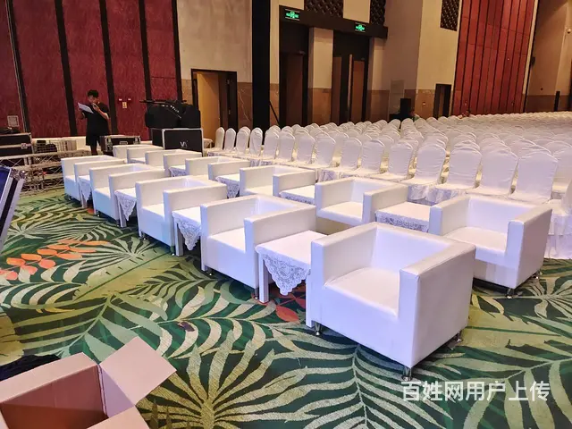 广州单人沙发租赁，白色沙发出租 - 图片 5