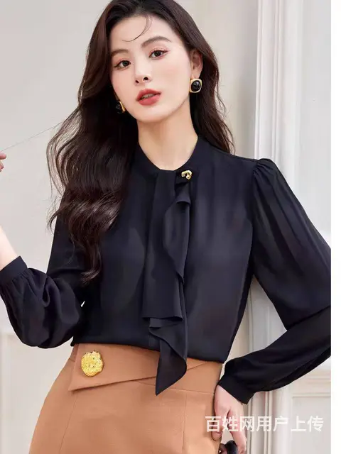 武汉品牌女装梵玲组合春秋季汉派小衫折扣服装货源 - 图片 9