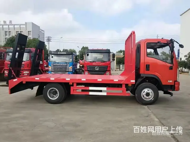 国六大运征途黄牌单桥挖机拖车 挖机板车 车到付款 - 图片 1