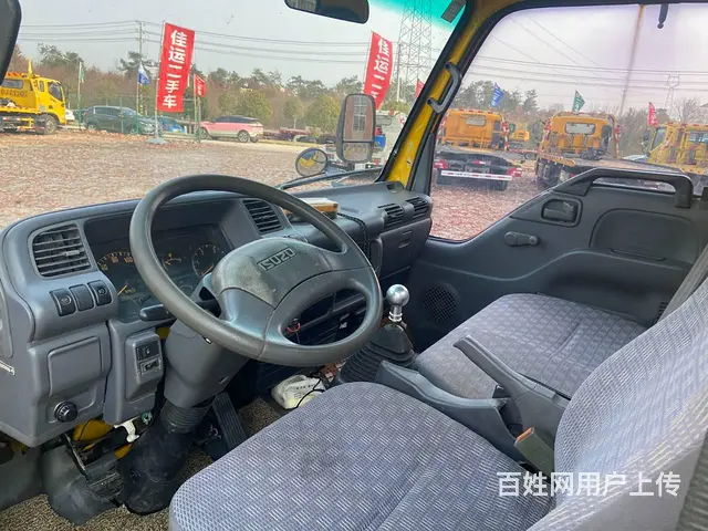 二手五十铃黄牌全落地一拖二清障车 - 图片 6