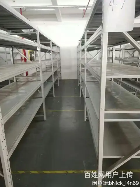 九成新加厚重型仓储货架置物架快递站货架可拆 - 图片 1