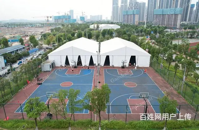 户外篮球场篷房，装配式体育大棚，马术场铝合金篷房 - 图片 1