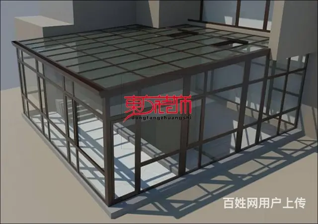 淄博玻璃采光顶玻璃阳光房玻璃幕墙隔热断桥铝合金窗户 - 图片 7